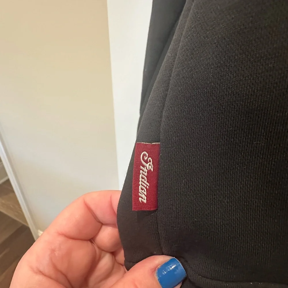 INDIAN MOTORCYCLE BRAND MEN’S FULL ZIP TWO-TONE SWEATSHIRT.  SIZE X-LARGE. - Picture 7 of 7